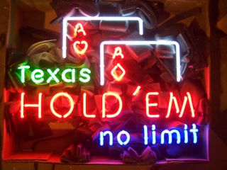 Texas Hold Em Sign