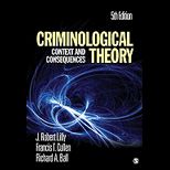 Criminological Theory  Cont. and Consequences