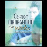 Classroom Management That Works  Research Based Strategies for Every Teacher