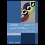 Intro. to Japanese Linguistics
