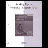 Fundamental Accounting Principles  Working Papers, Volume 2 Chapter 12 25