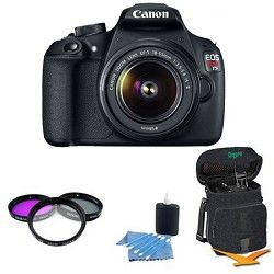 Canon EOS Rebel T5 18MP DSLR Camera w/ 18 55mm Lens PRO Kit