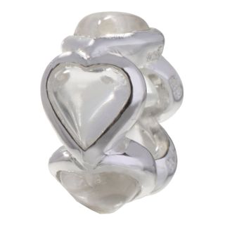 Forever Moments Heart Spacer Bead, Womens