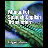Manual of Spanish English Translation