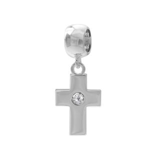 Forever Moments Crystal Cross Bead, Womens