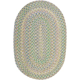 Tropical Delight Reversible Braided Oval Rugs, Sand