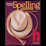 Working Words in Spelling  Level H