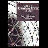 Classics of Organizatonal Behavior