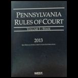 Penn. Rules of Court 13 State