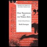 Oral Traditions and the Verbal Arts  A Guide to Research Practices
