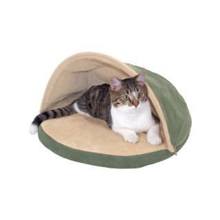Thermo Kitty Hut Heated Cat Bed, Tan