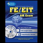 FE EIT AM Exam w/ CD ROM   Engineer in Training / Fundamentals of Engineering Exam   The Best Test Preparation for the AM General Engineering Exam   With CD