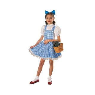 Wizard of Oz Dorothy Girls Costume, Blue, Girls
