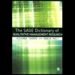 Sage Dictionary of Qualitative Management Research