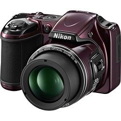 Nikon COOLPIX L820 16 MP 30x Zoom Digital Camera   PLUM Factory Refurbished