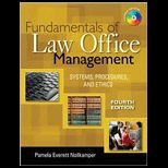 Fundamentals of Law Office Management With CD   Package