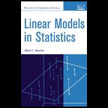 Linear Models in Statistics