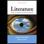 Literature Human Exper With 2E Glossary