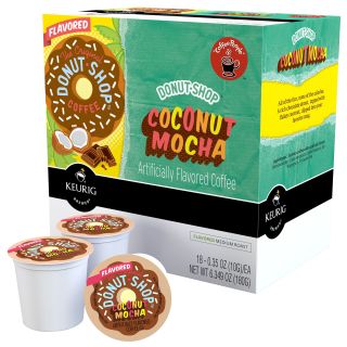 Keurig K Cup Donut Shop Coconut Mocha Coffee Packs by Coffee People
