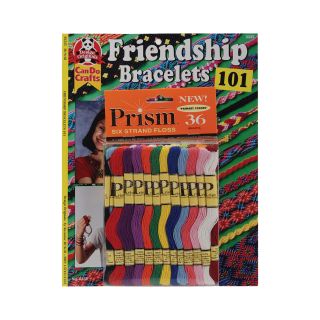 Friendship Bracelets 101 Book and Prism Floss Pack