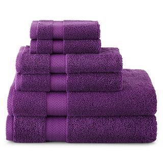 JCP Home Collection  Home 6 pc. Towel Set, Always Violet