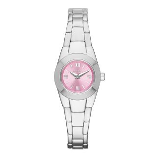 RELIC Payton Womens Silver Tone Pink Dial Watch