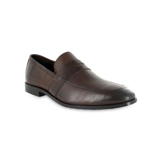 Florsheim Jet Mens Leather Penny Loafers, Brown