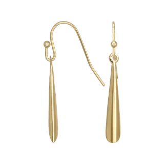 Bridge Jewelry Linear Drop Earrings 18K Gold Plated Metal