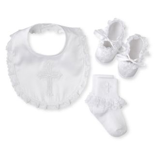 Keepsake 3 pc. Girls Christening Set, White, White, Girls