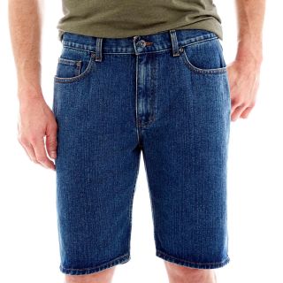St. Johns Bay Denim Shorts, Med Stone, Mens