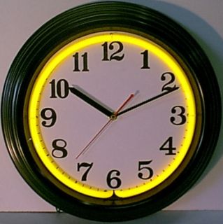 Standard Black & Yellow Clock