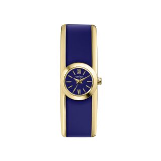 Caravelle New York Womens Blue Bangle Bracelet Watch
