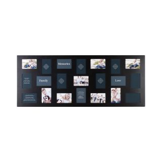 Family Tree 21 Opening Collage Picture Frame, Black