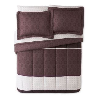 Hadley 5 pc. Twin Complete Bedding Set with Sheets, Purple