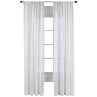 ROYAL VELVET Antoinette Sheer Curtain Panel, White