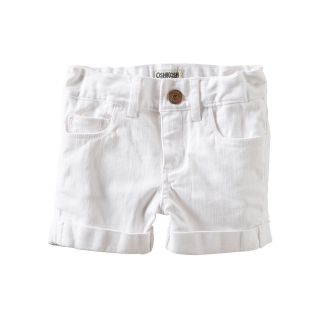 Oshkosh Bgosh White Twill Shorts   Girls 5 6x, Print, Girls