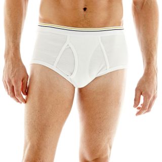Stafford 6 pk. Cotton Low Rise Briefs   Big and Tall, White, Mens