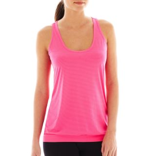 Xersion Banded Bottom Tank Top, Pink, Womens