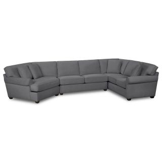 Possibilities Roll Arm 3 pc. Right Arm Sofa Sectional, Thunder