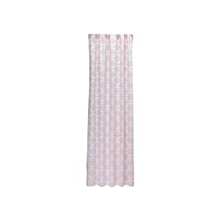 WENDY BELLISSIMO Wendy Bellissimo Gracie Curtain Panel, White/Pink