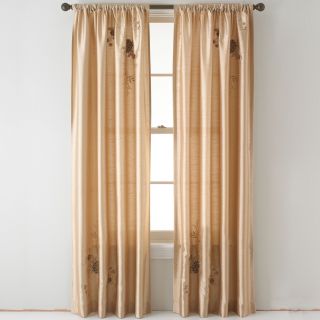 Alesandra Rod Pocket Curtain Panel, Gold