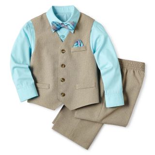 Pinstripe Vest, Shirt, Pants and Tie Set   Boys 2 8, Blue, Boys