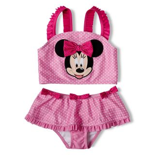 Disney Pink Minnie Mouse 2 pc. Swimsuit   Girls 2 10, Girls