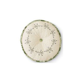 Home Expressions Cassandra 14 Round Accent Pillow, Green
