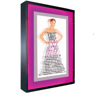 Illuminated Poster Case with Illuminated Color Changing Border