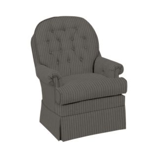 Best Chairs, Inc Button Back Club Swivel Glider, Charcoal
