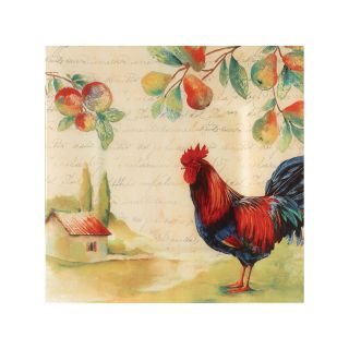 Tuscan Rooster 14  Square Serving Platter