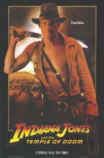 INDIANA JONES AND THE TEMPLE OF DOOM (OVERSIZED MINI) Movie Poster