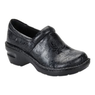 BOLO Andria Tooled Clogs, Blk Tooled, Womens