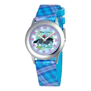 Disney Kids Time Teacher Merida Blue Strap Watch, Girls